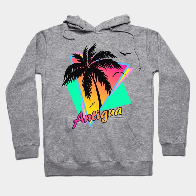 Antigua Cool 80s Sunset Hoodie by Nerd_art